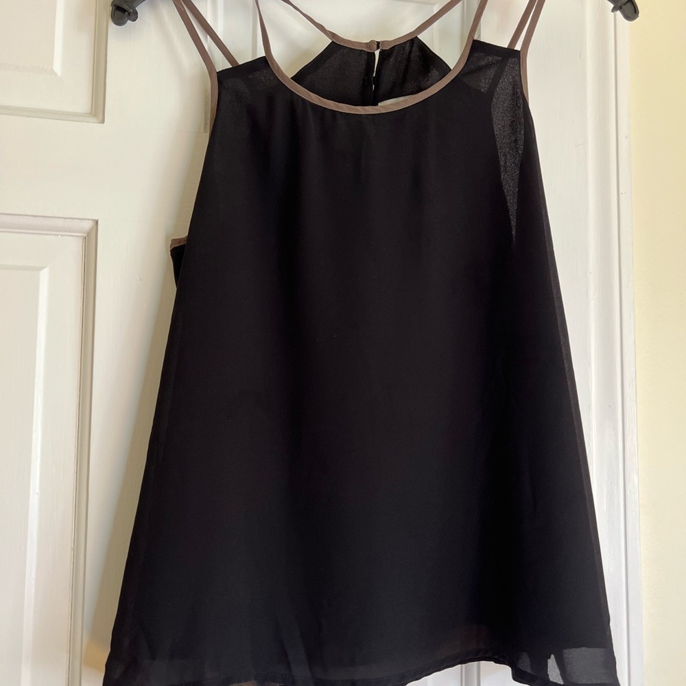 Naked Zebra Black and Tan Camisole